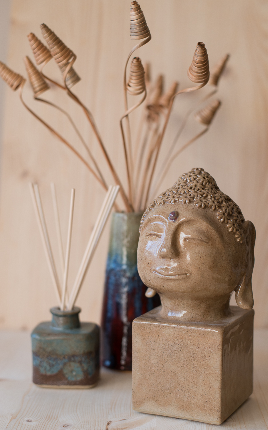 ST Pottery Budas Head