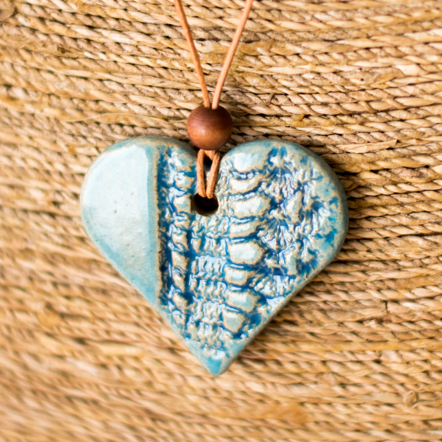 ST Pottery Heart Pendant