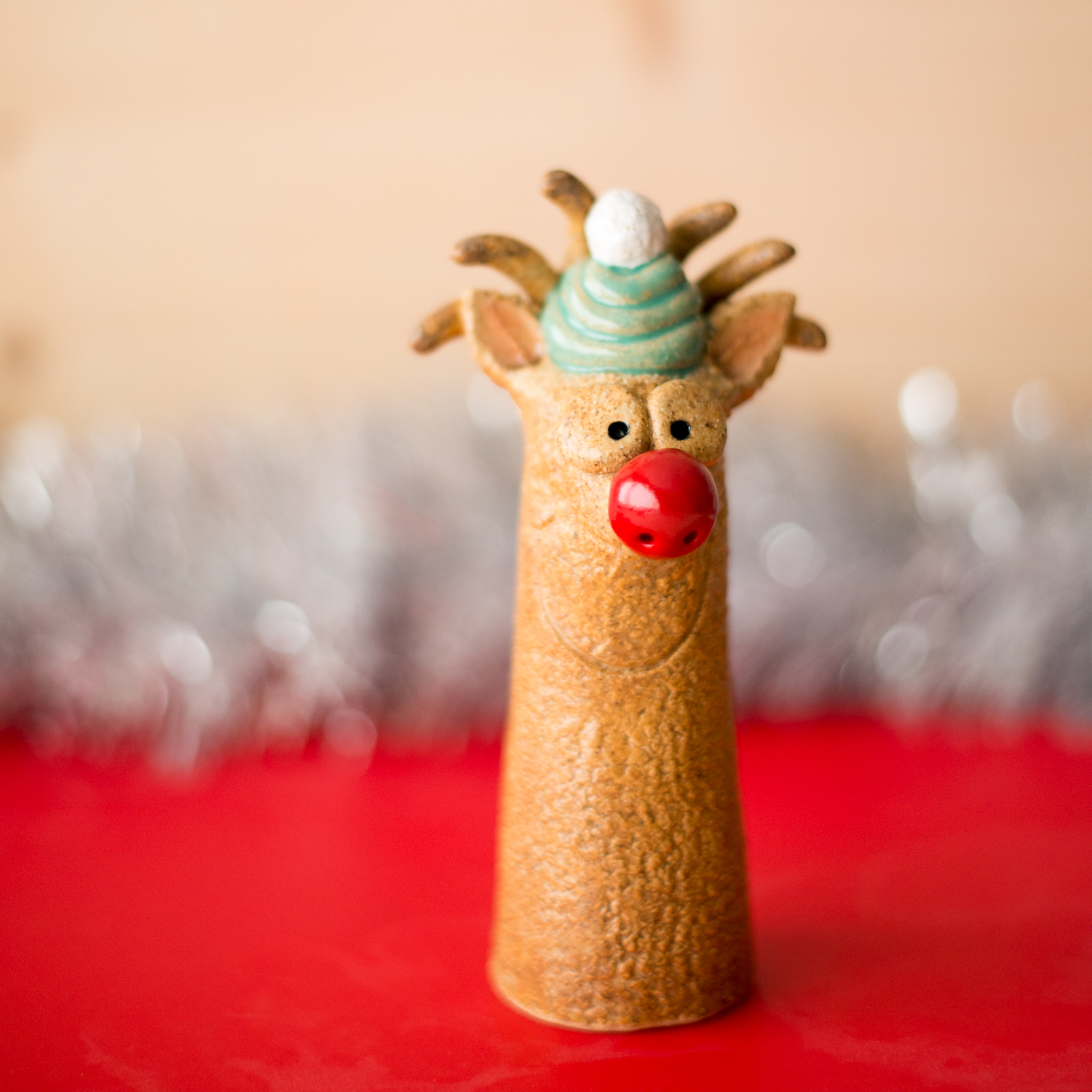 ST Pottery Christmas Rudolph