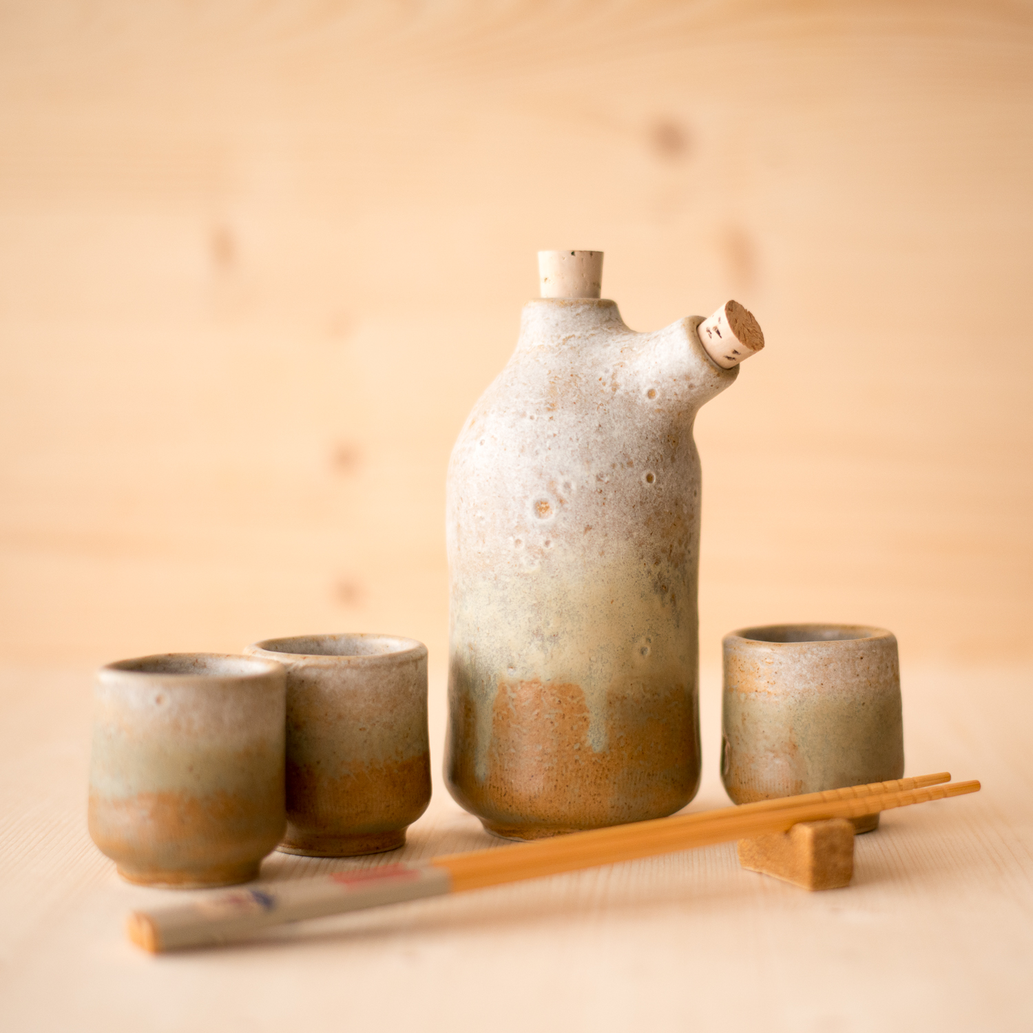 ST Pottery Sake Set