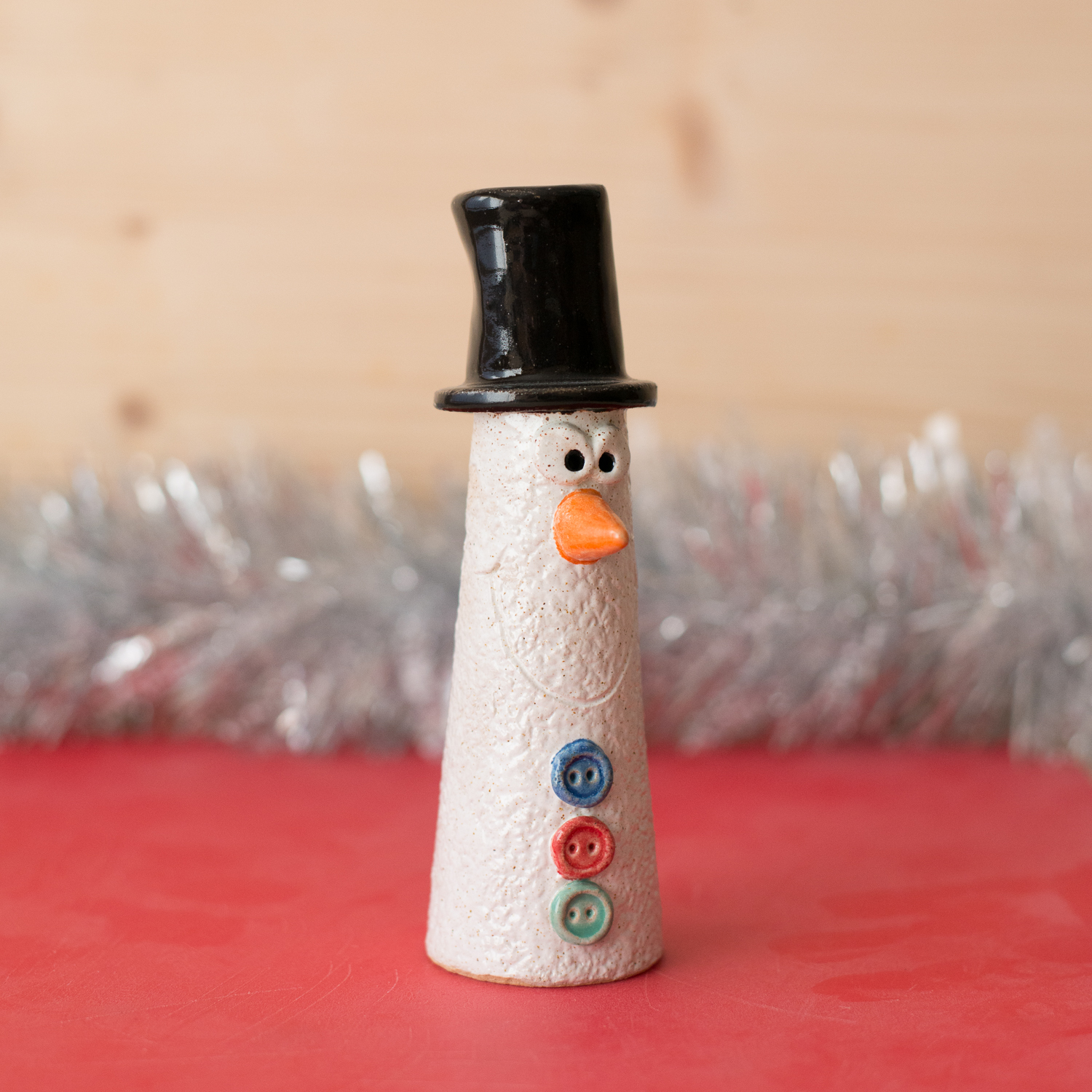 ST Pottery Ceramic Snowman